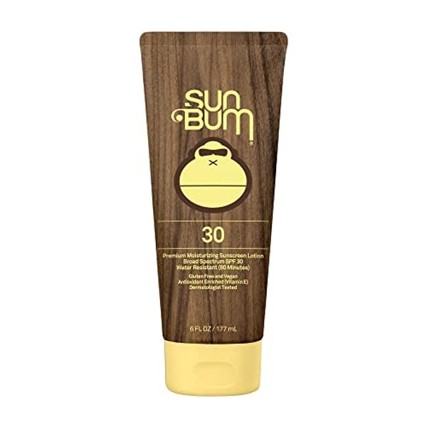 Sun Bum Original SPF 30 Sunscreen Lotion | Vegan and Hawaii 104 Reef Act Compliant (Octinoxate & Oxybenzone Free) Broad Spectrum Moisturizing UVA/UVB Sunscreen with Vitamin E | 6 oz