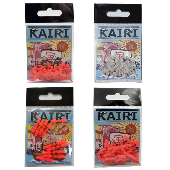 KAIRI Float Rubber Stoppers, Tangle Rods, Value Use, 15 Pairs