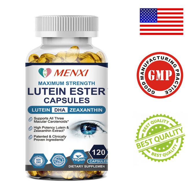 120 Capsules For Eye Health Supplement, Vision Health, Lutein and Zeaxanthin