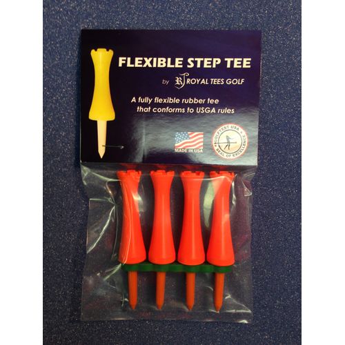 Royal Tees R4 2" Pack, Flexible Golf Tees (Orange)