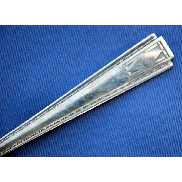 ART DECO Silver-Plated PASTRY SERVER ~ VGC Nickel Silver National Silver Co.