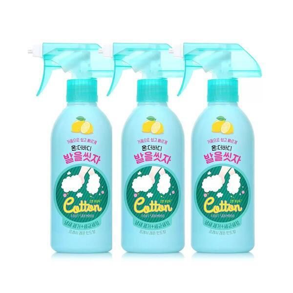 [Shinsegae Mall] Costco On the Body Foot Spa Bubble Cleanser Fresh Lemon Mint Flavor 385ml 3pcs