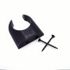 Baseball Bat Display Holder Bracket - Vertical Wall Mounted Hanger - Black