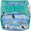 Pop in Blue Printed Nappy