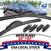 Front Replacement Windshield Wiper Blades Size 22" + 22" Set Pair-For Dodge Ram