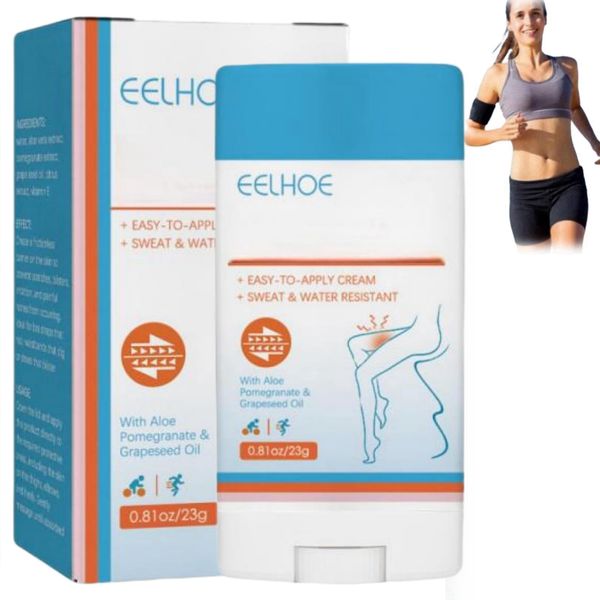 Anti Chafe Stick,Anti Chafing Cream,Anti Chafe Balm,Glide Anti Chafing Stick,Thigh Anti Chafe Stick,Anti-Chafing Gel,Running Chafe Stick for Heel,Skin Protection,Waterproof Run Anti Chafe Cream