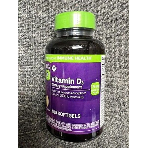 Member's Mark Vitamin D3 5000 IU Dietary Supplement ( 400 ct ) EXP 8/2025