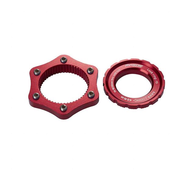 Reverse Centerlock Adaptor Centre Lock Red