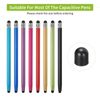 sourcing map 40Pcs Replacement Stylus Pen Tips 6mm Conductive Capacitive Touch Screen Pens Tips Silicone Rubber, Black