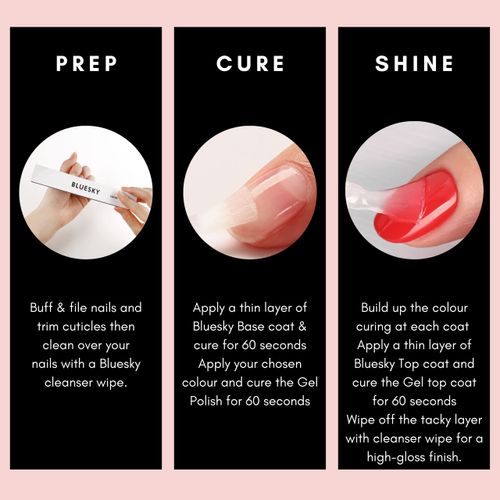 Bluesky - Gel Nail Polish, Confetti Pop, Clear Base, Multicoloured Glitter, Durable, Chip Resistant, 10 ml (Requires Drying Under UV LED Lamp)