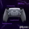 eXtremeRate PS5 Controller BDM-010/020 Compatible RISE4 Plus MAX Back Paddle Kit with Clicky Trigger Stop & Rubber Grip, Remappable Back Button Kit for PS5 Controllers - Controller Not Included [Gray