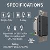 Legrand Radiant 150-Watt Single-Pole/3-Way LED Advanced Dimmer, Graphite