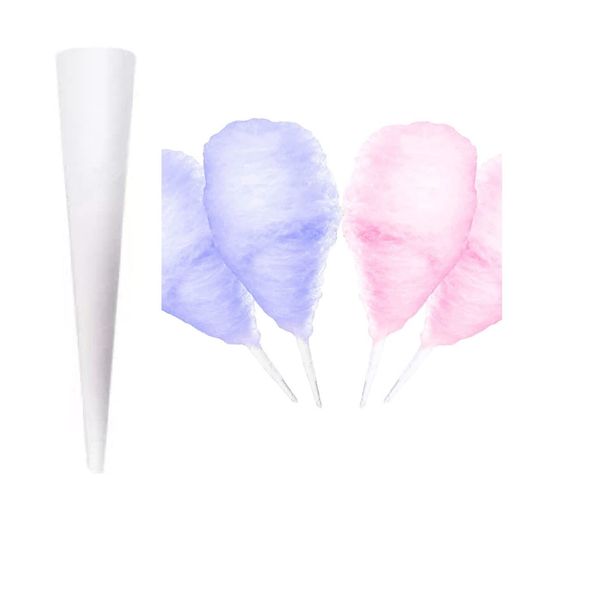 11 oz Grape & 11 oz Bubblegum Cotton Candy Sugar Floss w/ 50 Kraft Paper Sugar Cones - Sugar Floss Cotton Candy Supplies