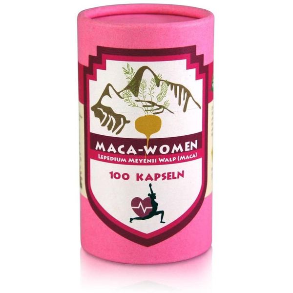 Germany Direct Purchase Maca Woman 100 Capsules Red Maca Plus Yam Root 16% Diosgenin Specially Peruvian Junin Original for Women, Quantity, See Details