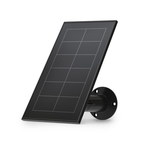 Arlo Zertifiziertes Zubehör Solarpanel, Wetterfest, Nur Kompatibel Mit Arlo Essential (+XL) Überwachungskamera Aussen WLAN, Perfekt, Um Ihre Kameras 24/7 Aufgeladen Zu Halten, Schwarz