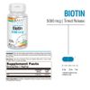 Solaray Biotin 5000 mcg | Timed Release | 60 VegCaps