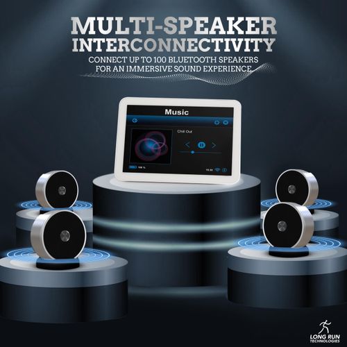 Dual Bluetooth Speakers - Built In Mic For Phone Calls - Multiple Pairing Bluetooth Speakers Set of 2 - Wireless Computer Speaker - TF SD Card Birthday Graduation Gift Idea For Boys Girls Silver