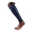 McDavid Elite Compression Recovery Calf Sleeves, Large, Black/Alt Blue