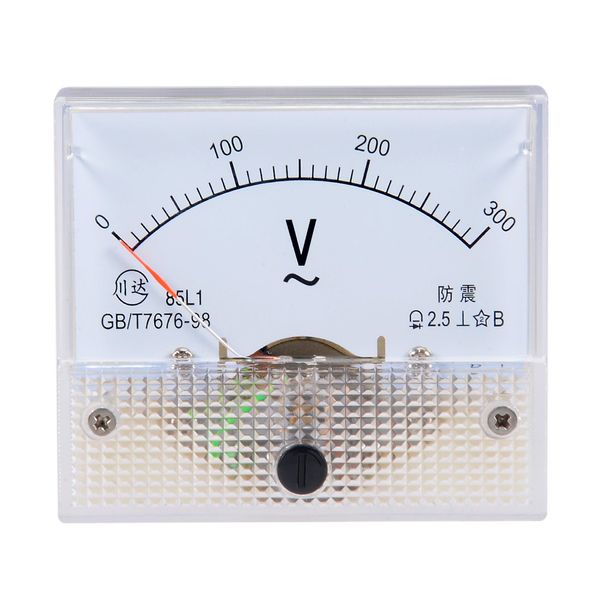 uxcell AC 0-300V Analog Panel Voltage Gauge Volt Meter 85L1 2.5% Error Margin