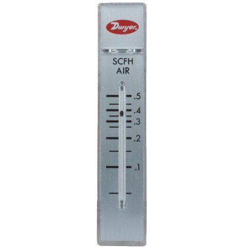 Dwyer® Rate-Master® Flowmeter, RMA-151, 4% Acc, 5-50 cc/min air, PC Body