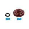 PATIKIL Camera Shutter Button Set of 3 Copper Camera Buttons with Knobs for DSLR/SLR Cameras, Dark Red