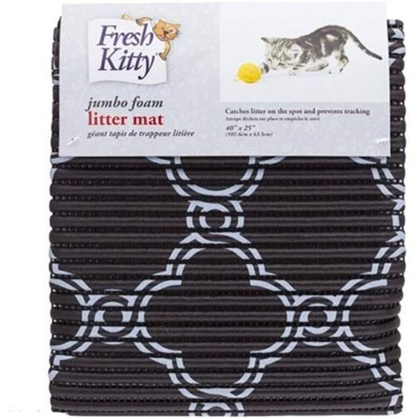 Fresh Kitty Durable XL Jumbo Foam Litter Box Mat – No Phthalate, Water