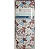 5pc Set: 1 Microfiber Drying Mat, 2 Towels & 2 Dishcloths, FLOWERS, brown, SL