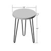 Greenage Reclaimed Wood Side End Table for Small Spaces Coffee Table Night Stand