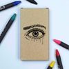 Azeeda 'Crying Eye' Coloured Crayon Set (CY00029817)