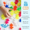 PLUS PLUS 9603411 Creative Building Blocks, Big Neon Set, Ingenious Construction Toy, 100 Pieces