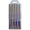 5Pcs SDS Plus Rotary Hammer Drill Bit Set Carbide Tip Masonry Concrete Drill Bit
