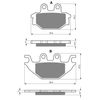 Brake Pads Rear For Sym Quadraider 600 LE 2010-2015