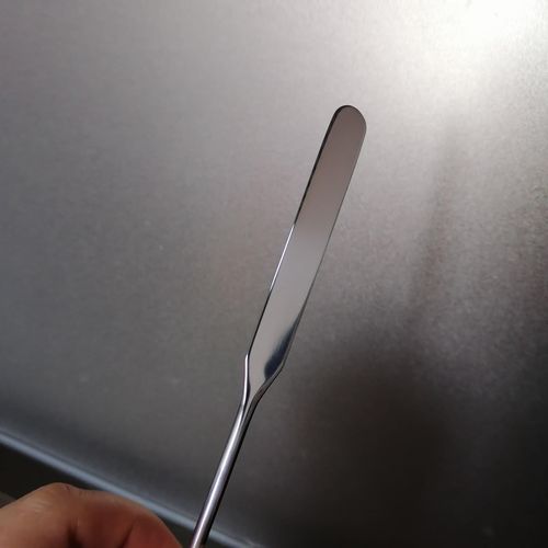 5 Pieces Stainless Steel Makeup Spatula Foundation Mixing Tool Eye Cream Spoon Foundation Spatula Cosmetic Skincare Spatula Nail Art Makeup Stirring Rod for Home Beauty Salon, Silver