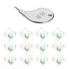 sourcing map 12pcs Port Blocker Locking RJ45 Port/Dust PC Blocker Cap with Coded Key,Green