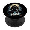 Beast Werwolf Halloween Gym Workout PopSockets Klebender PopGrip