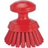 Vikan, Red Brush,Scrub,Round,Stiff,5",PP/PBT, 3885