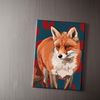 Fox Fridge Magnet by Leslie Gerry