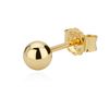 NKlaus single 4mm BALL EARPLUG yellow gold OHRSCHMUCK EARPLUG