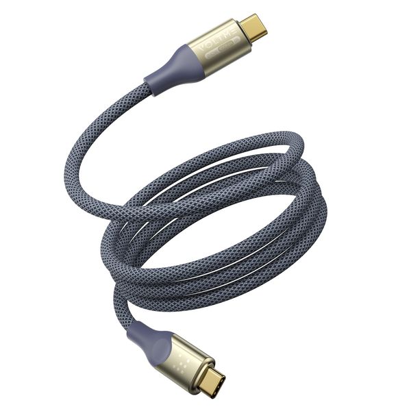 VOLTME USB Type C Cable USB C to USB C Utron 240W Blue Grey 2M
