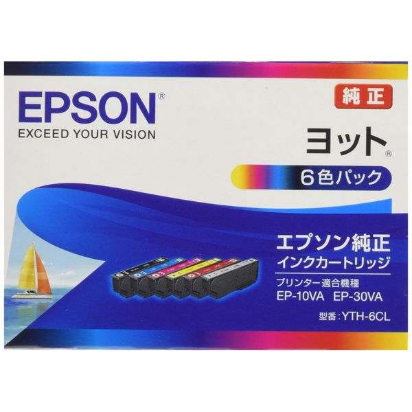 Genuine Epson YTH-6CL Yacht Ink Cartridge, Pack of 6 Colors