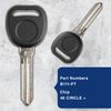 2 Replacement For GM B111 Transponder Ignition Key Uncut Blade With Chip