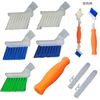 Cleaning Brush, Sash, Bathroom Tile, Replaceable Brush Head, Made in the Sites, Cleaning Tool, Made in Japan (01 Basic Unit + 5 Brushes)