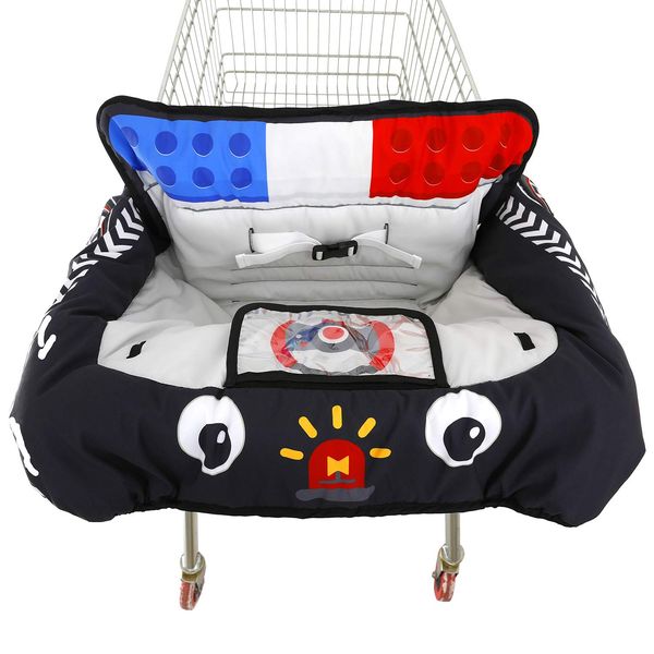 Cute Police Car Design Grocery Cart Cover for Baby