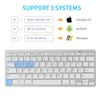 FLY WAY Bluetooth 3.0 Keyboard, Portable Wireless Keypad,Universal Slim Bluetooth Keyboard for iOS, Android, Windows and Other Bluetooth Devices（German）