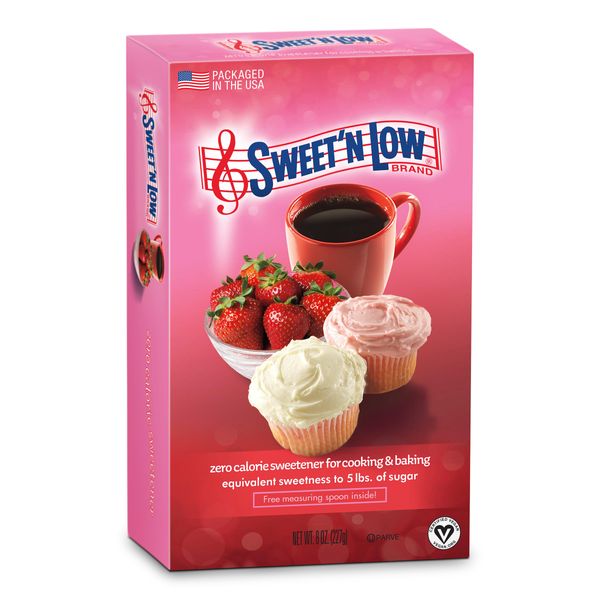 Sweet’N Low Zero-Calorie Sweetener, Contains Saccharin, Sugar Substitute, Keto, Vegan, Gluten-Free, Great for Cooking, Baking, Coffee, Tea, Hot/Cold Beverages, 8oz Box (1 Pack)