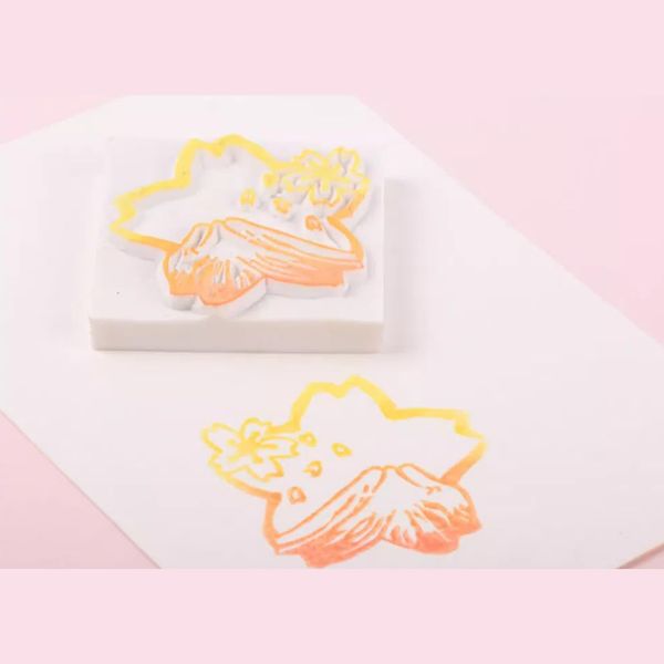 Blank Rectangular Rubber Stamp Carving Blocks for Stamping,Scrapbooking,Crafting,4x4x0.8 cm,White