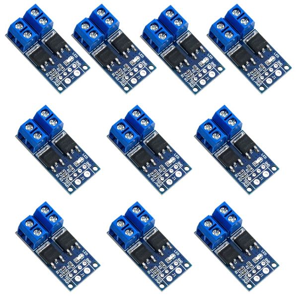 BGTXINGI 10PCS High Power 5-36V 400W MOS Field Effect Transistor Trigger Switch Driver Module Regulator Electronic Switch Control Board DC Motor Speed Controller