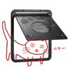 Small Pet Magnetic Flap Screen Door Cat Dog Puppy Lockable Gate Frame for Screen