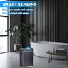 Bathroom Small Trash Can with Automatic Touchless Lid 2.6 Gallon Smart Garbag...