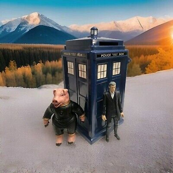 Toys & Games Action Figures Accessories: 12th Dr Who, Pig & Tardis Moneybox Toys